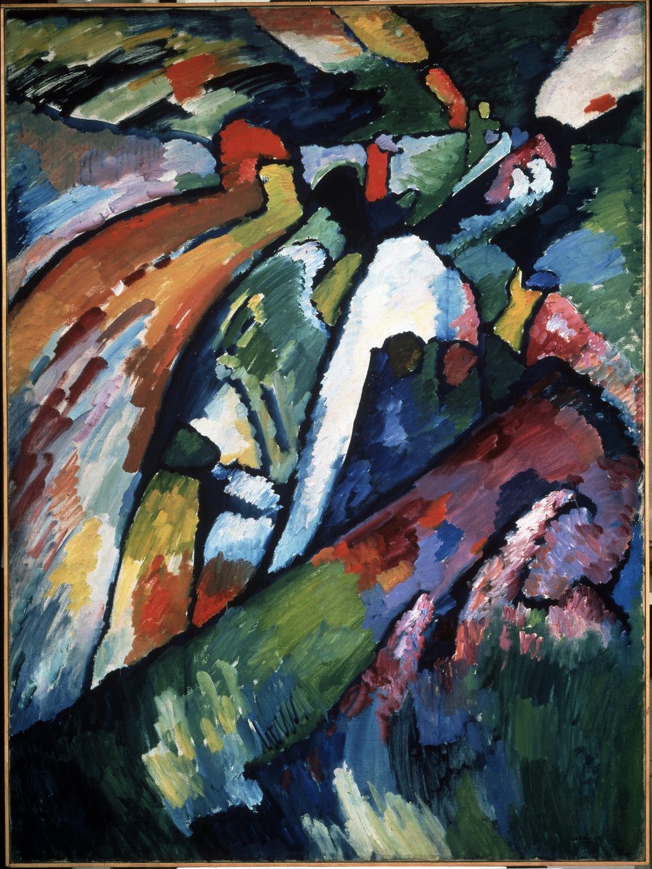 ""Improvisation 7"" Peinture de Vassily Kandinsky (ou Wassily Kandinski ou Kandinskij 作者 瓦西里·康定斯基