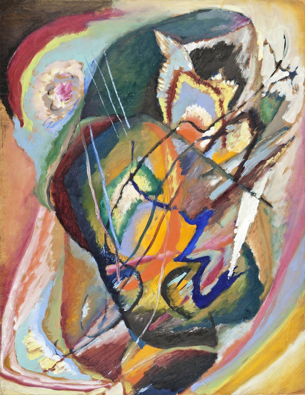 "无题即兴 III》（Improvisation sans titre III），瓦西里-康定斯基（或 Wassily Kandinski 或 Kandinskij）的画作。 作者 瓦西里·康定斯基