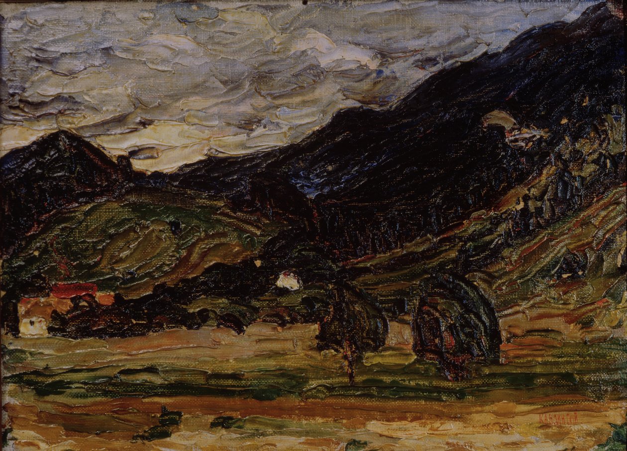 风景，1918年 作者 瓦西里·康定斯基