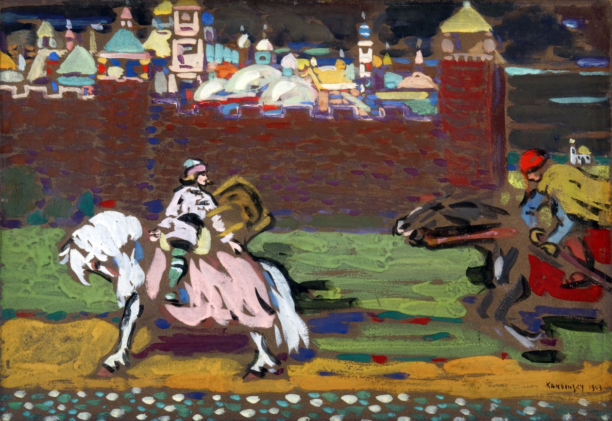 "" Les croises "" 瓦西里·康定斯基（或瓦西里·康定斯基或康定斯基）的绘画 作者 瓦西里·康定斯基