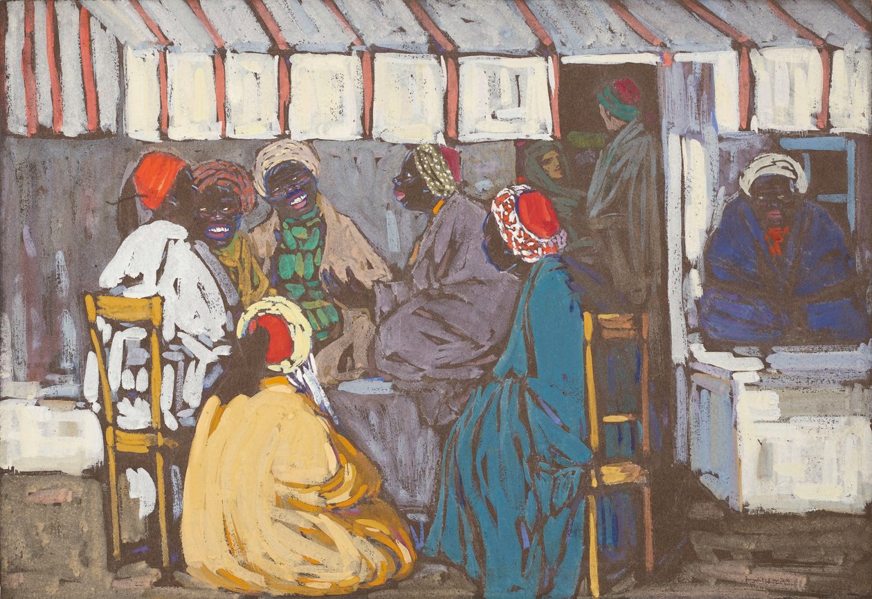 Mohrencafe, 1905. 作者 瓦西里·康定斯基