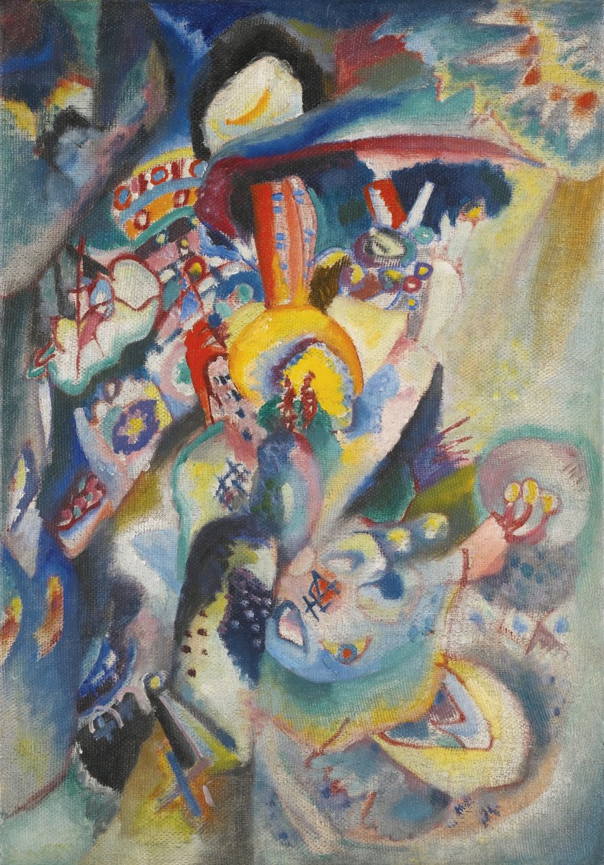 莫斯科二世，1916年 作者 瓦西里·康定斯基
