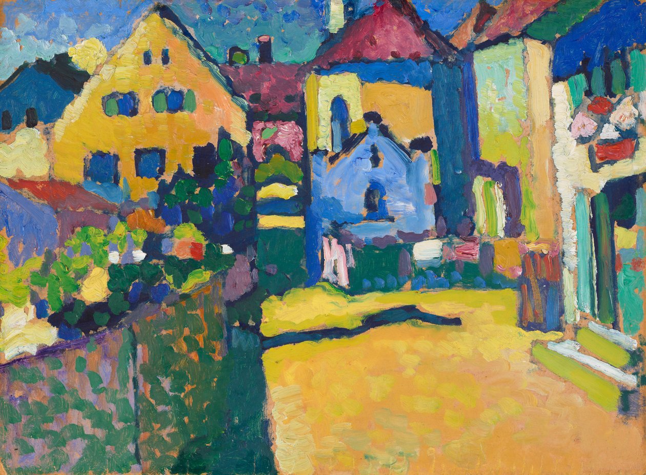 Murnau - Grüngasse 作者 瓦西里·康定斯基