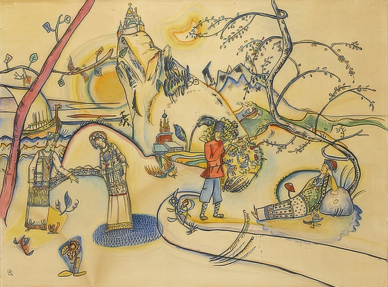 没有标题。 1915年 作者 瓦西里·康定斯基