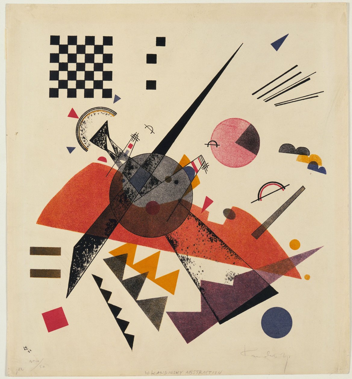 奥兰治，1923年 作者 瓦西里·康定斯基