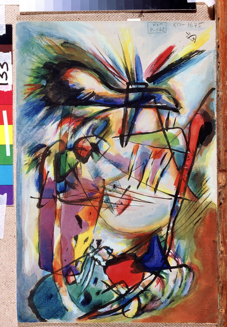 无意义的绘画瓦西里-康定斯基（或 Wassily Kandinski 或 Kandinskij）的作品 作者 瓦西里·康定斯基
