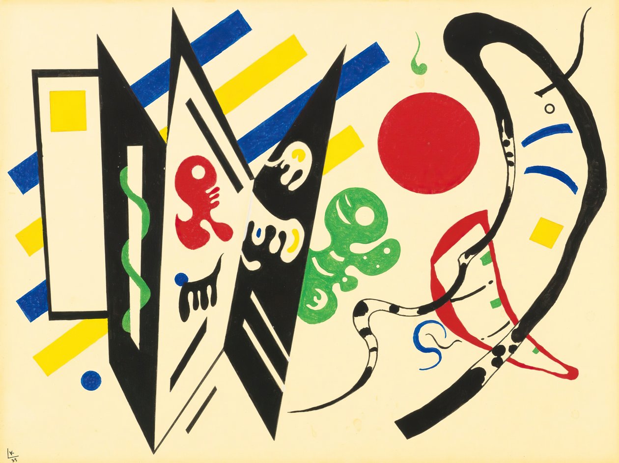 Réciproque, 1935年。 作者 瓦西里·康定斯基