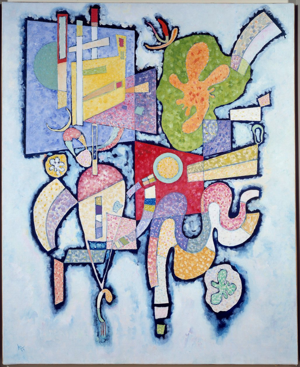 Simple Complexity 1939 (oil on canvas) 作者 瓦西里·康定斯基