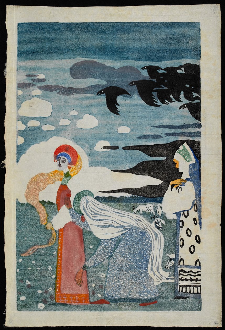 乌合之众》，1907年。 作者 瓦西里·康定斯基
