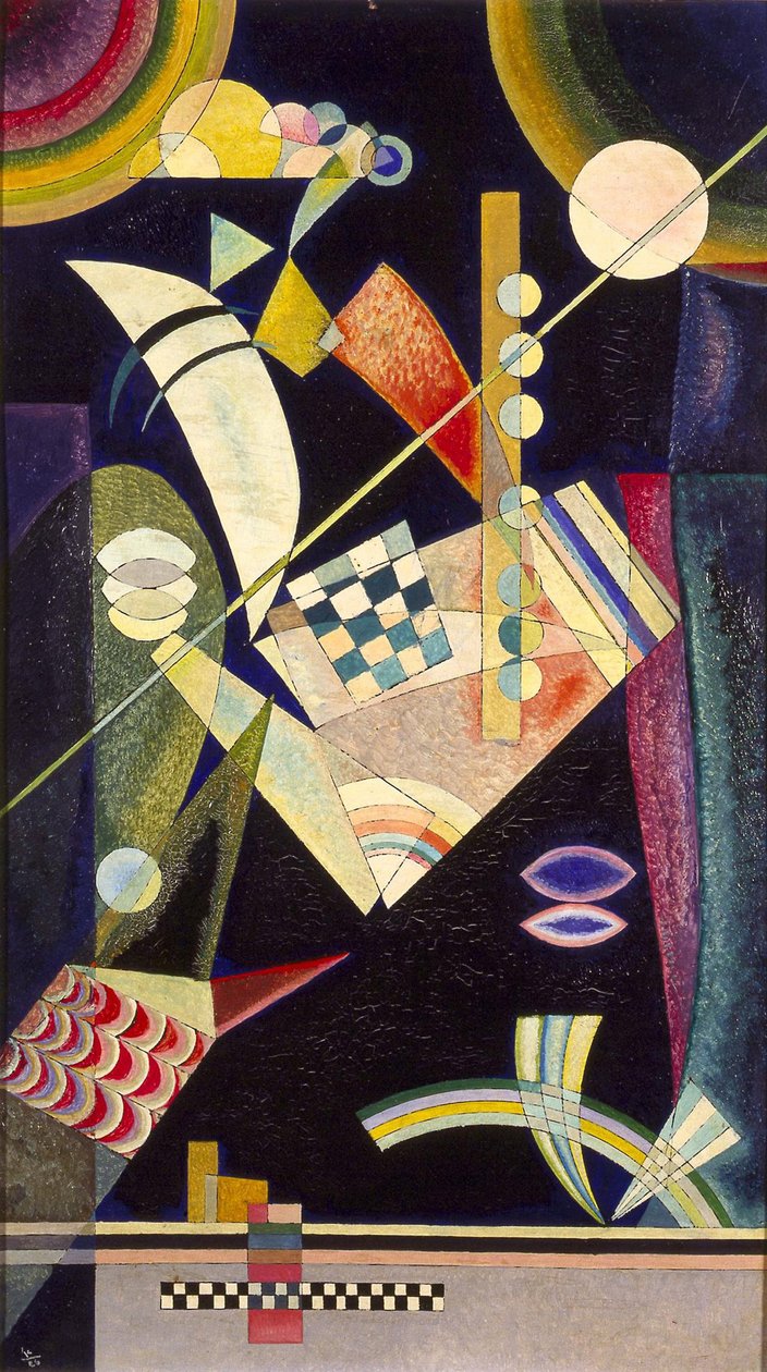 《尖锐的硬度》瓦西里·康定斯基 (ou Wassily Kandinski ou Kandinskij) 作者 Wassily & Marc Franz (1880 1916) 康定斯基