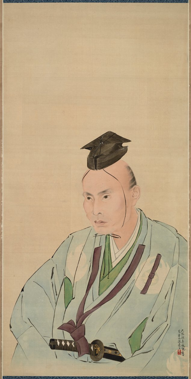 Takami Senseki的肖像 作者 渡边华山