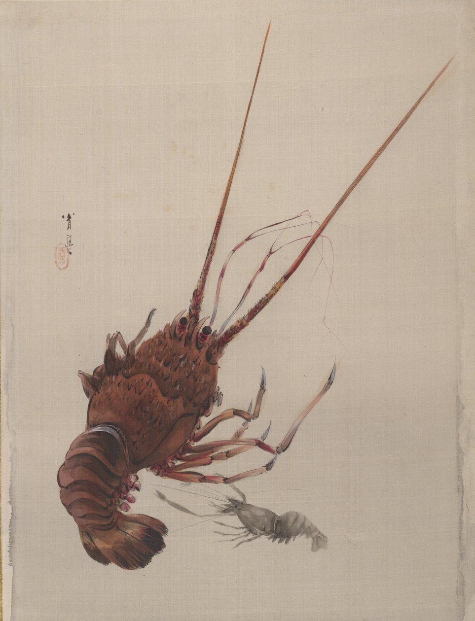 小龙虾1887年。 作者 渡边页伊