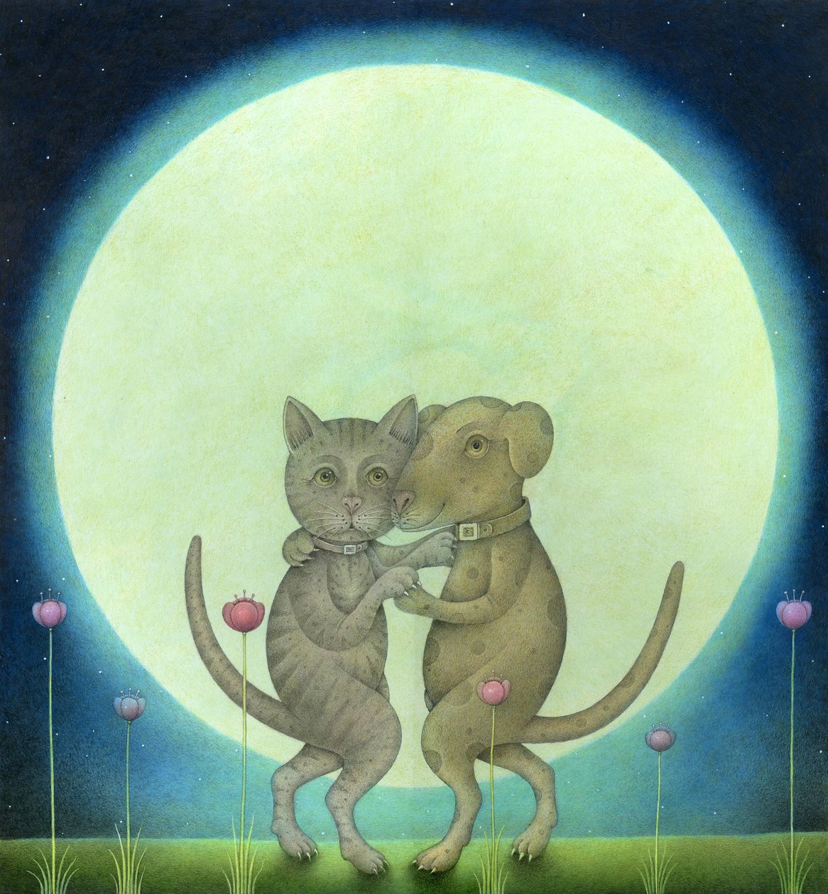 蹑手蹑脚穿过郁金香，2010 年（混合媒介） 作者 韦恩·安德森