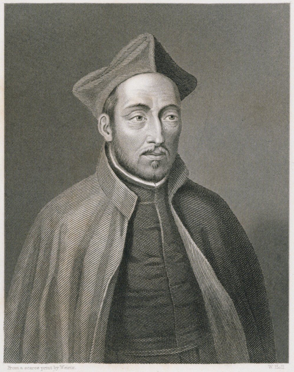 Ignatius de Loyola，由W. Holl雕刻，来自世界宗教，由A. Fullarton＆Co。出版。 作者 威力士