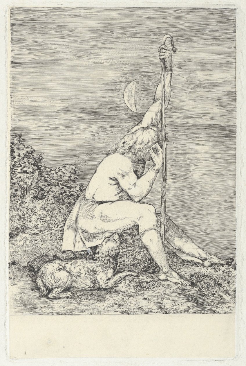牧羊人》，1828年。 作者 韦尔比·谢尔曼