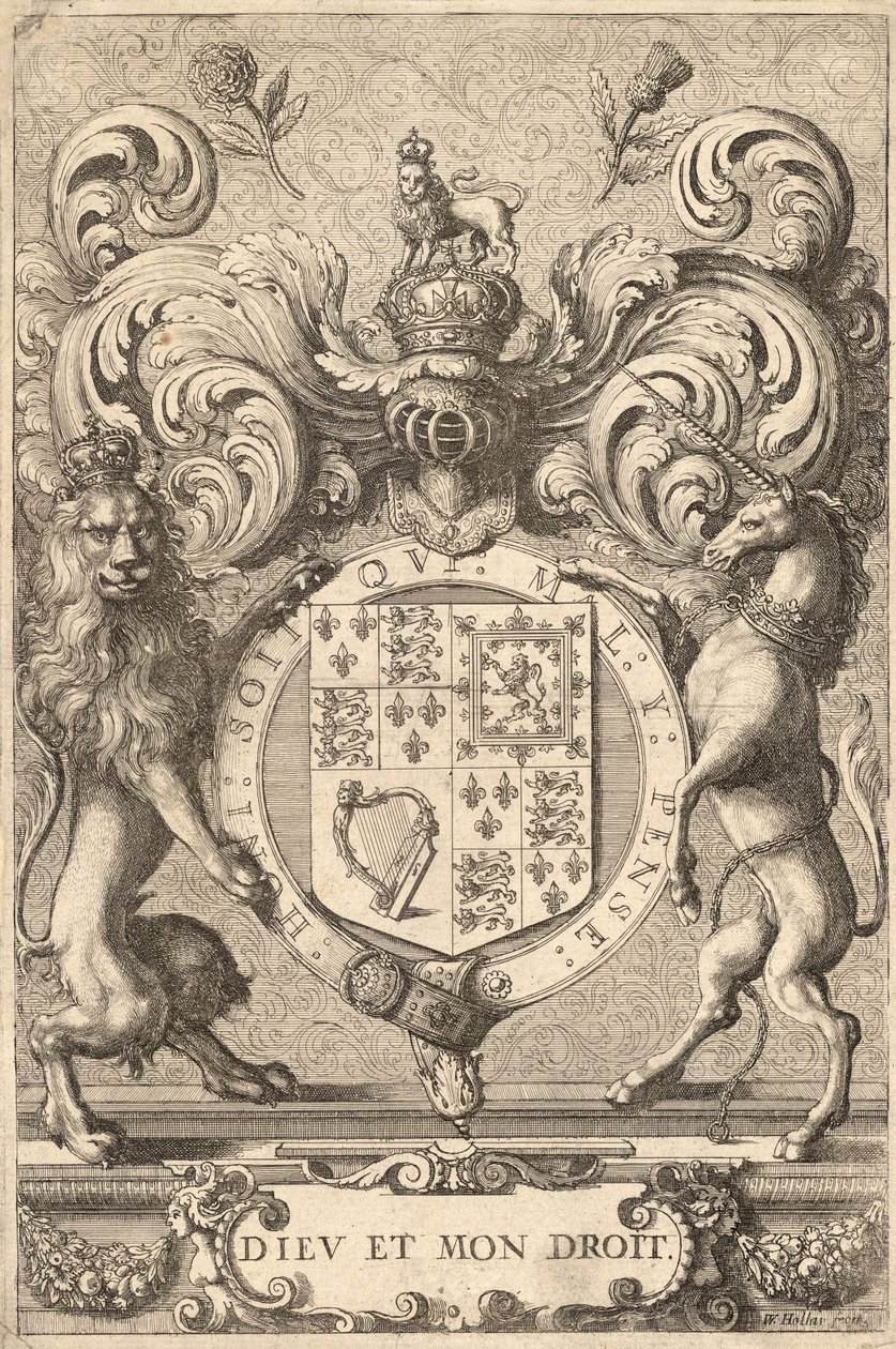 英国皇家武器（1660年至1689年）。州2 作者 瓦茨劳斯·霍拉尔