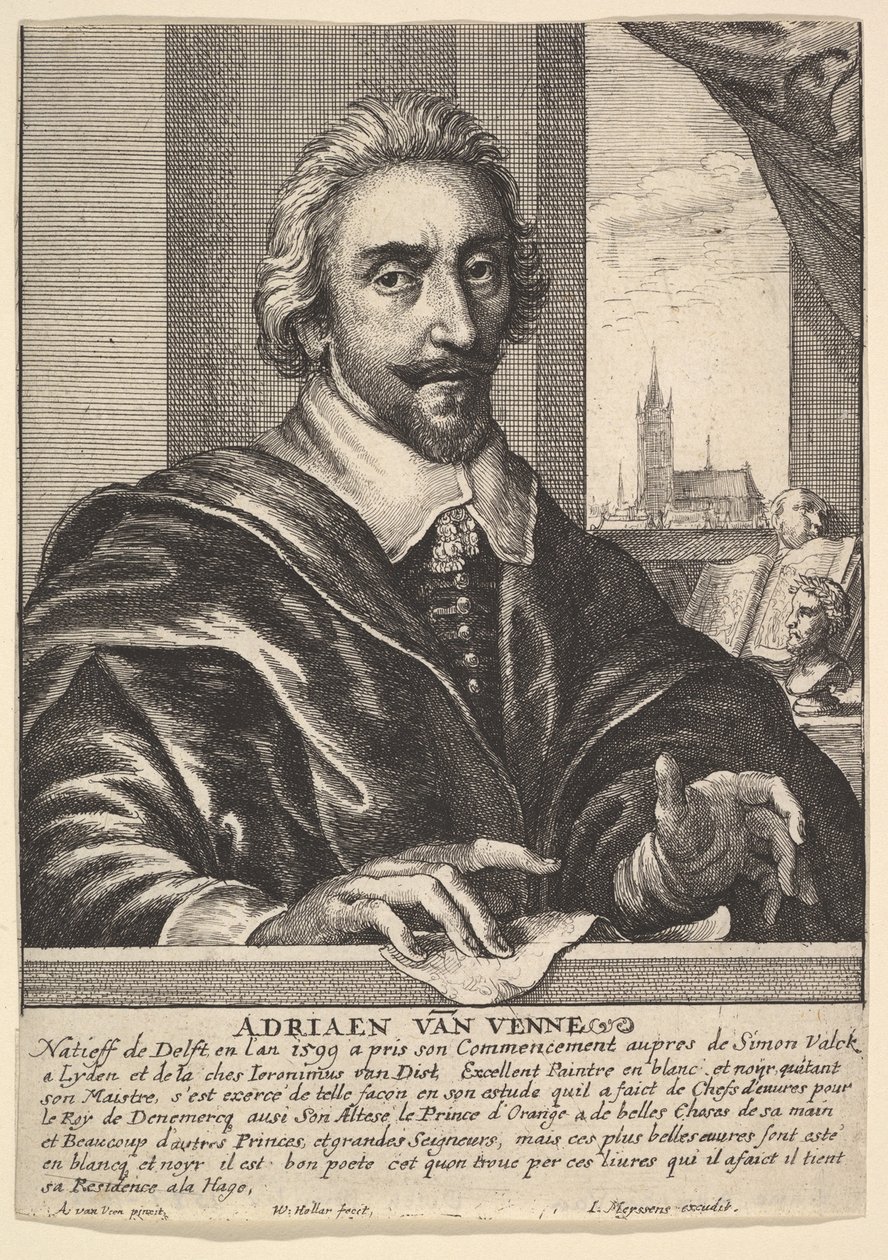 阿德里亚恩·范·德·范纳（Adriaen van de Venne），1649年。 作者 瓦茨劳斯·霍拉尔