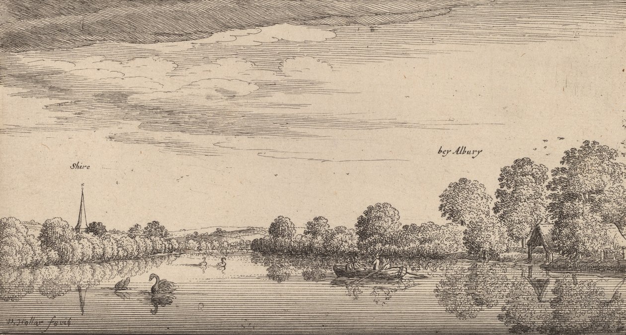 阿尔伯里，1645年。 作者 瓦茨劳斯·霍拉尔
