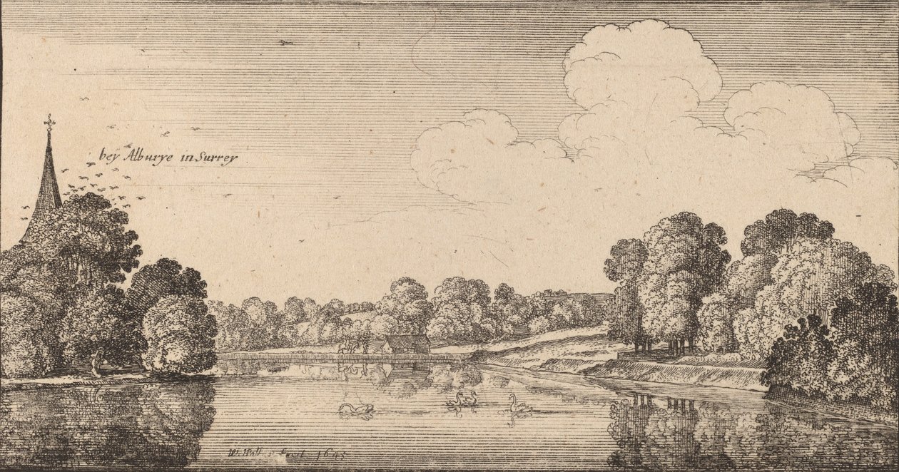 阿尔伯里，1645年。 作者 瓦茨劳斯·霍拉尔