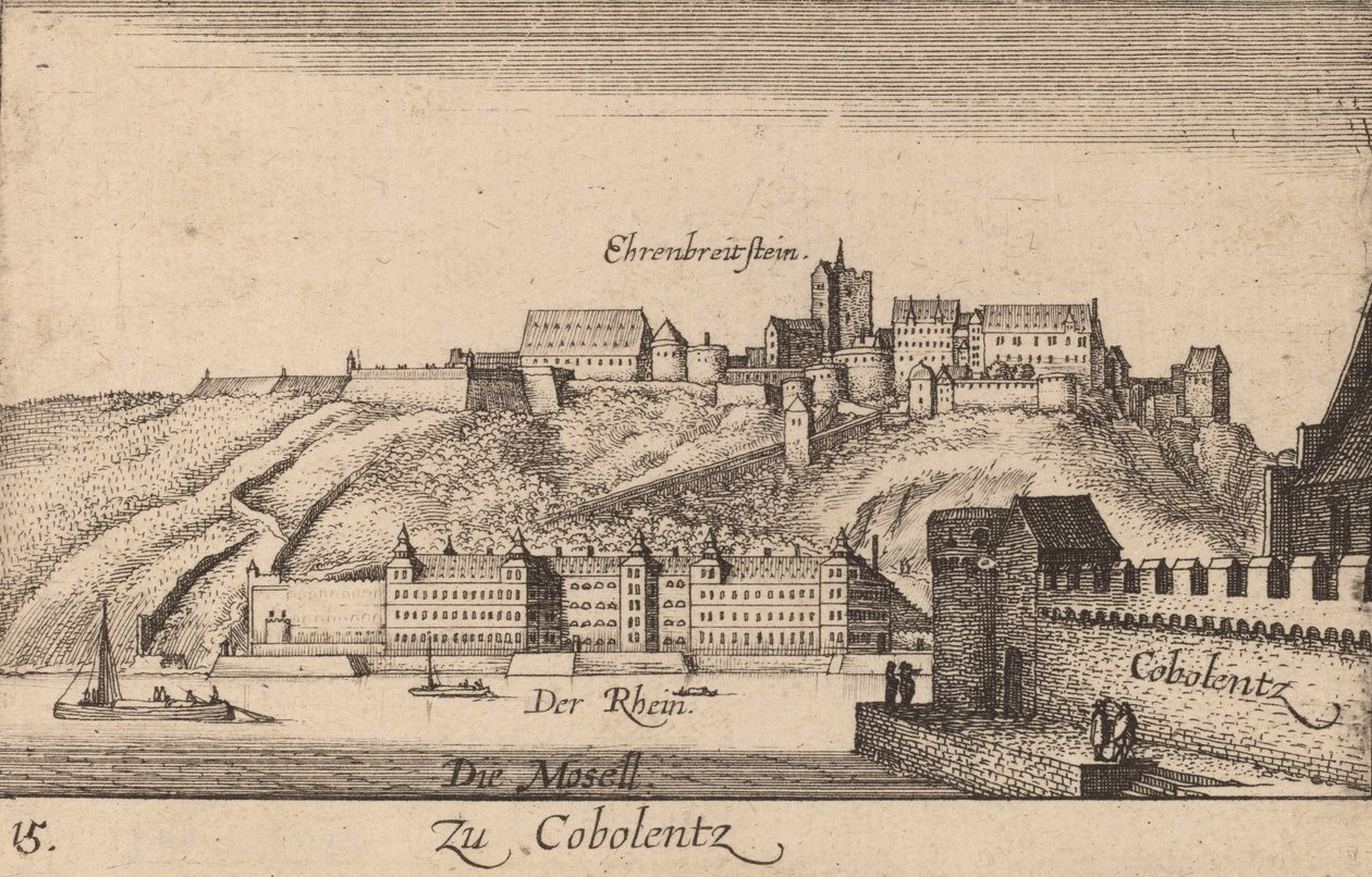 Coblentz，1635年。 作者 瓦茨劳斯·霍拉尔