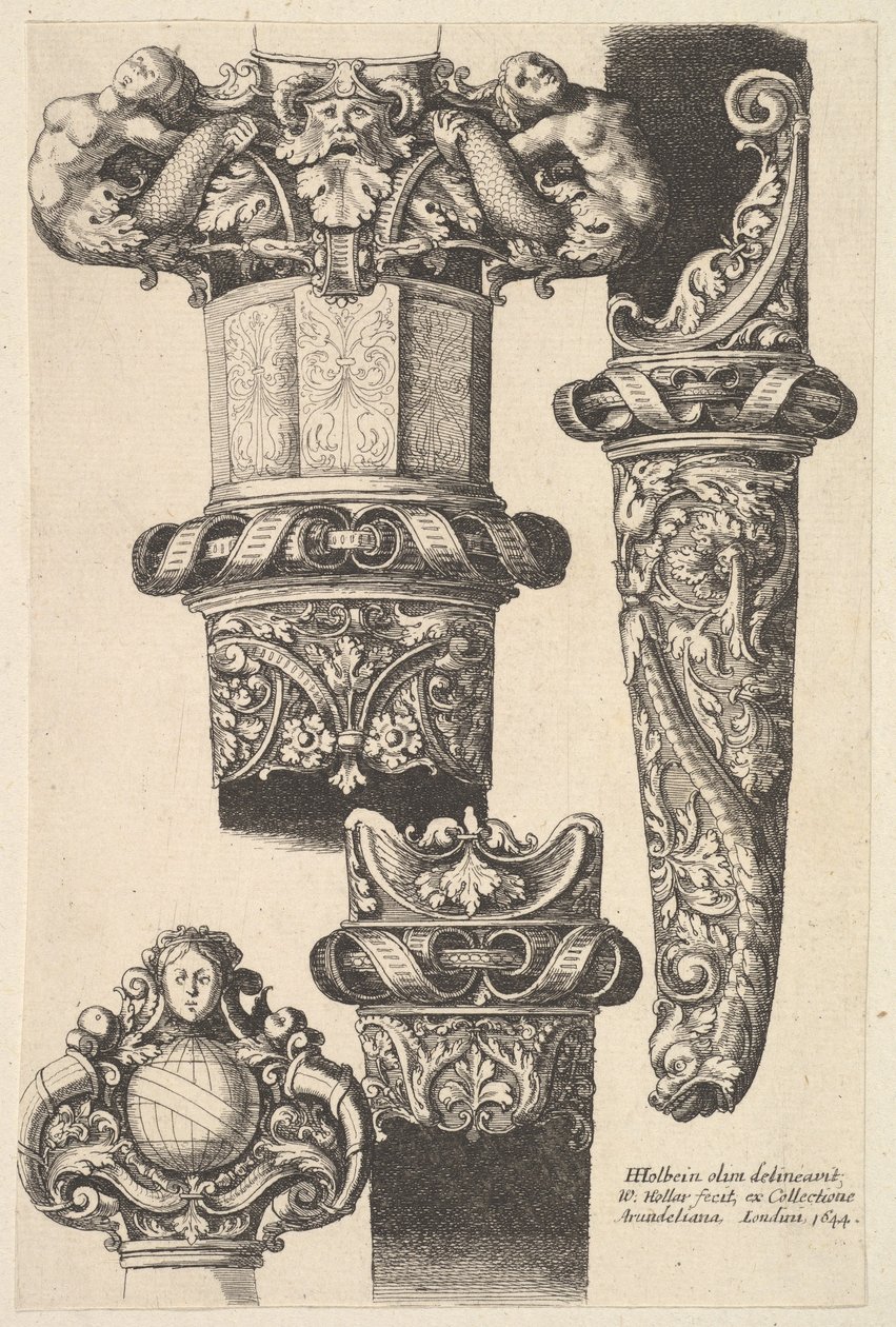 匕首和刀鞘，1625-77年。 作者 瓦茨劳斯·霍拉尔