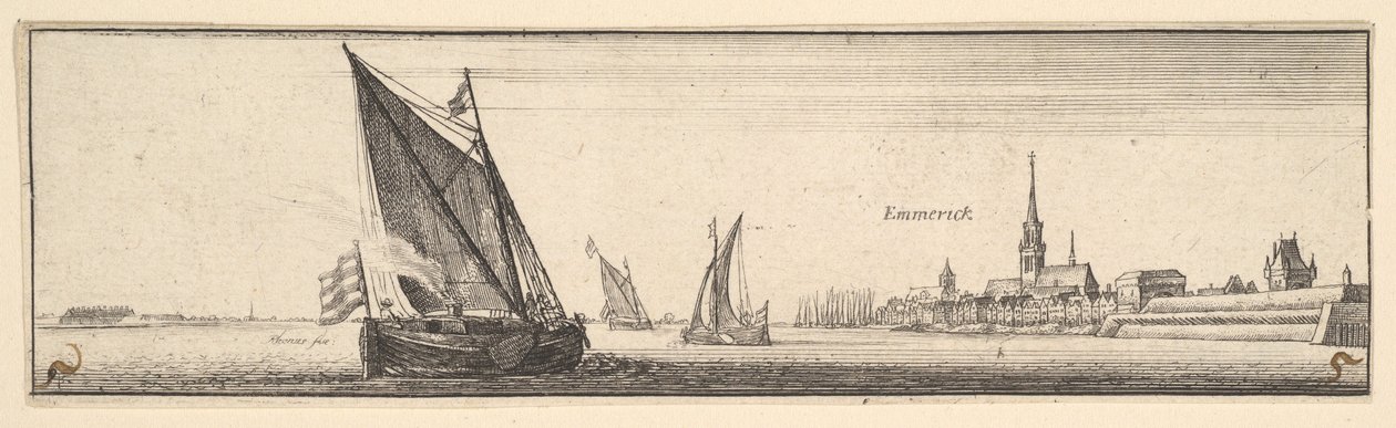 艾默里奇（Emmerich），1642-44。 作者 瓦茨劳斯·霍拉尔