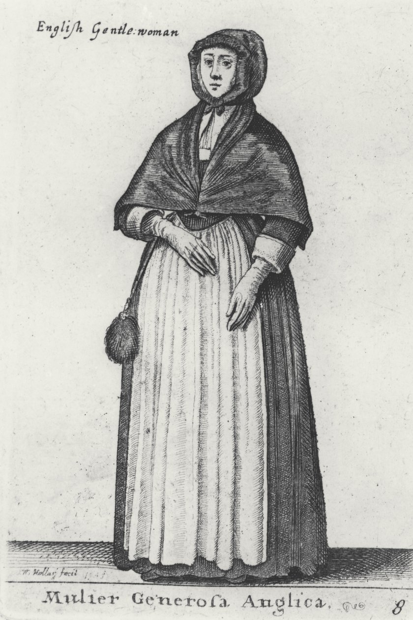 英国女士，1643年 作者 瓦茨劳斯·霍拉尔