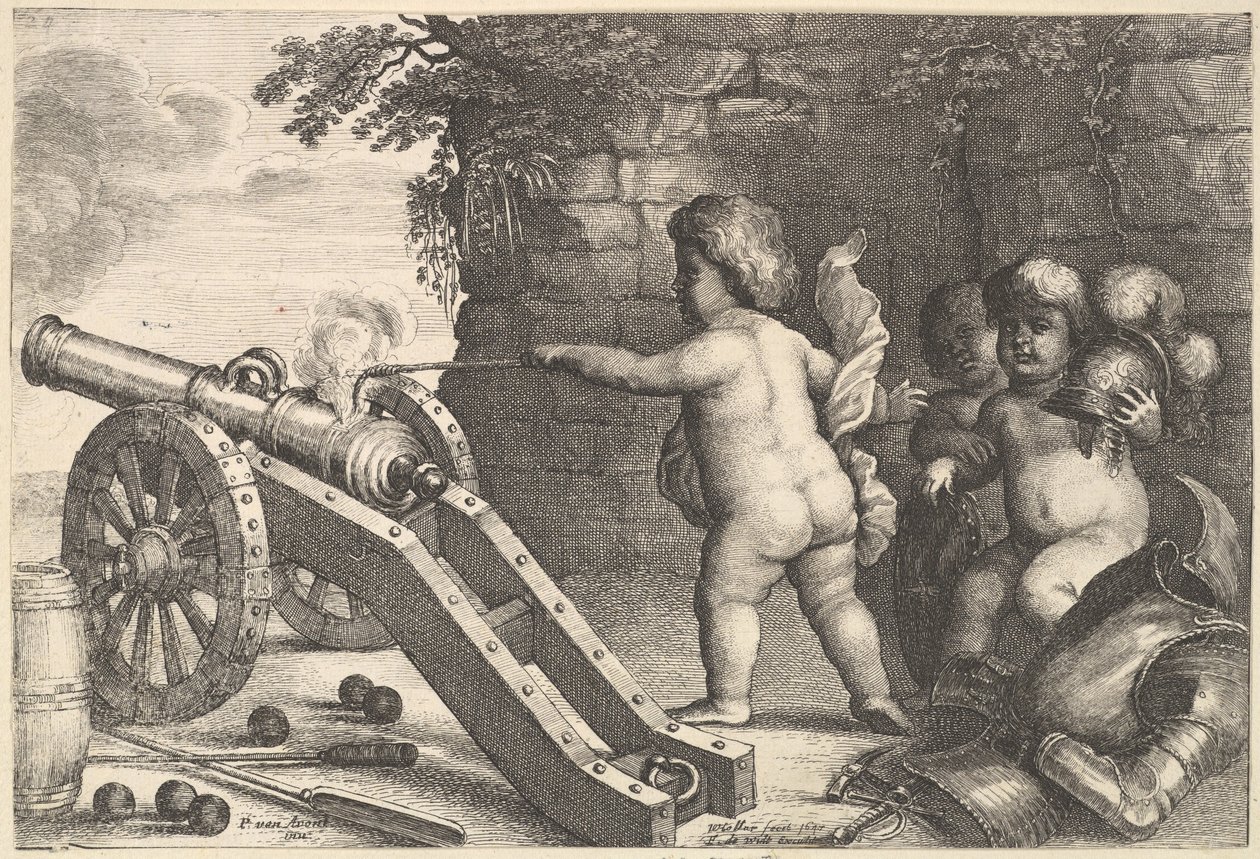 射击四要素，1647年。 作者 瓦茨劳斯·霍拉尔