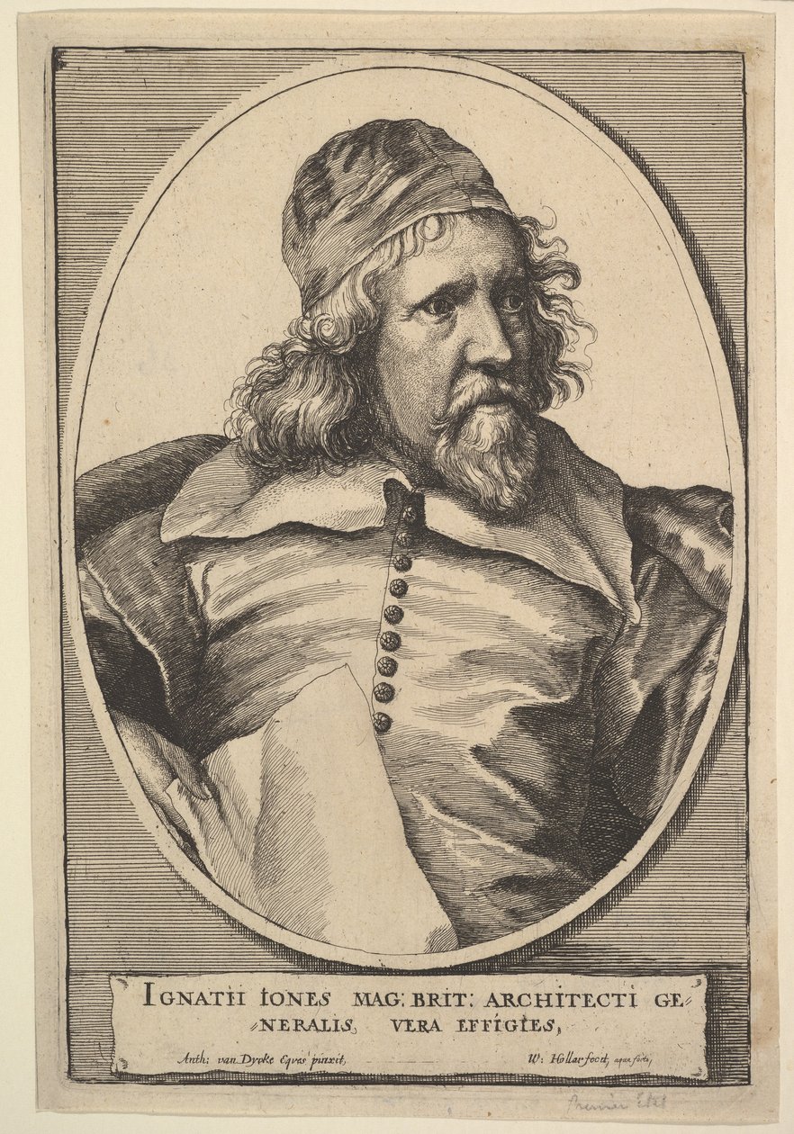 Inigo Jones，1655年。 作者 瓦茨劳斯·霍拉尔