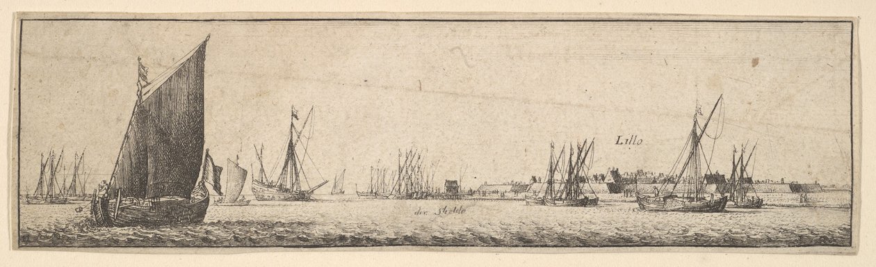 里略（1642-44）。 作者 瓦茨劳斯·霍拉尔