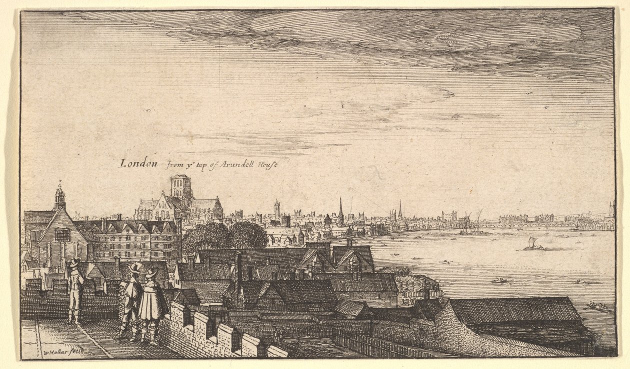 伦敦，阿伦德尔故居（Arundel House），1643年。 作者 瓦茨劳斯·霍拉尔