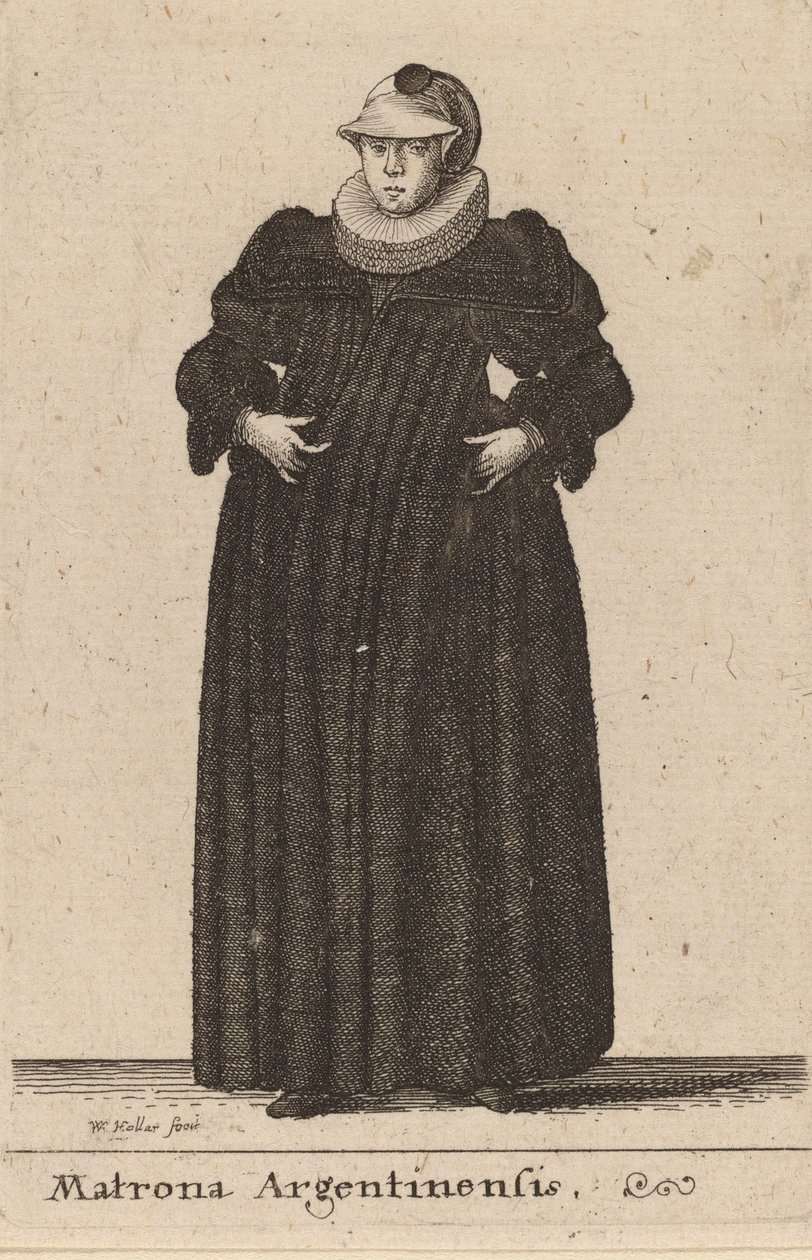 Matrona Argentinensis, 1642. 作者 瓦茨劳斯·霍拉尔