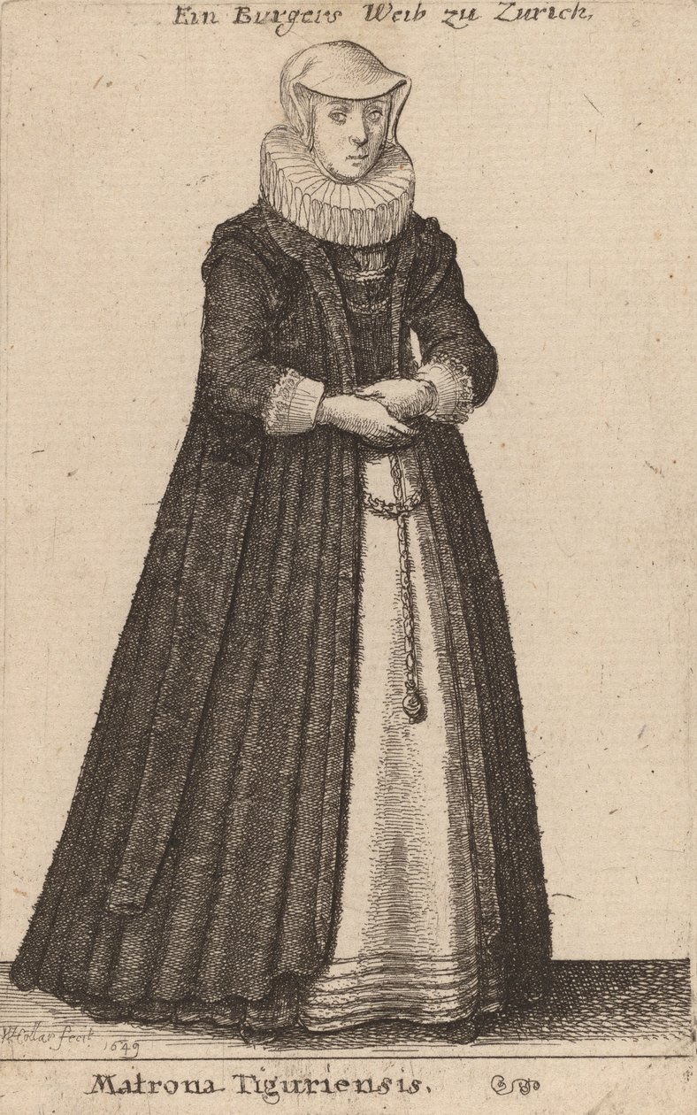 Matrona Tiguriensis，1649年。 作者 瓦茨劳斯·霍拉尔