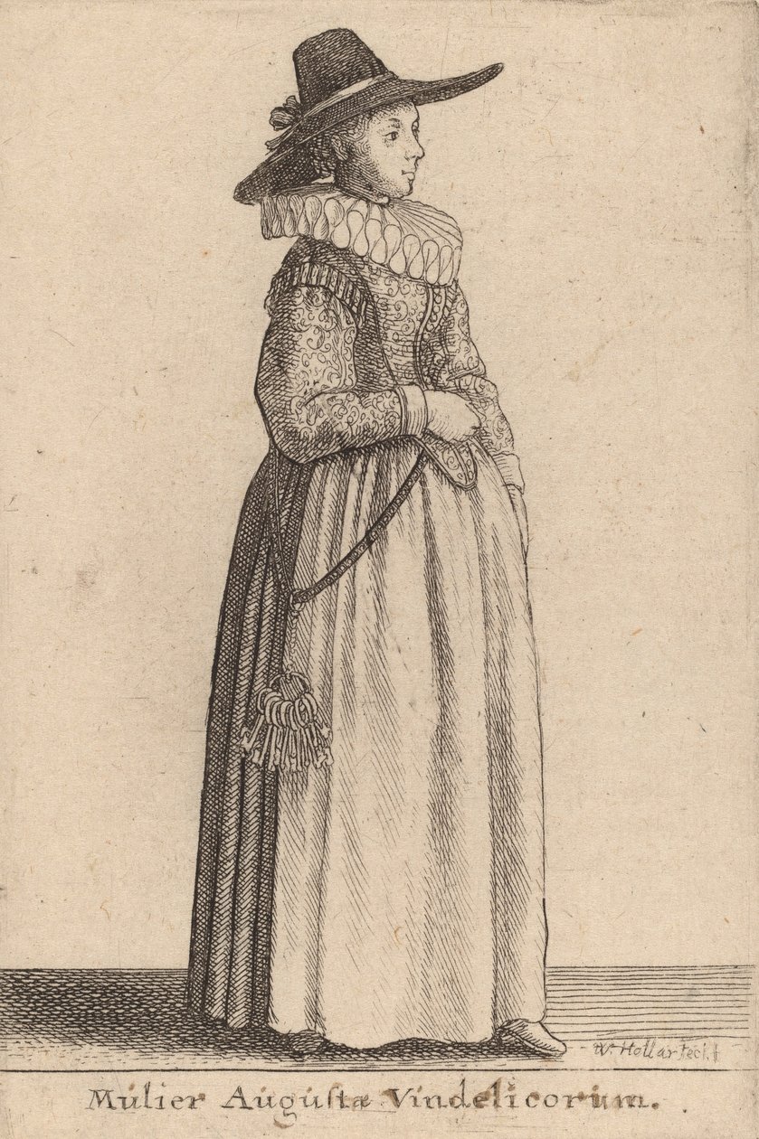 Mulier Augustae Vindelicorum. 作者 瓦茨劳斯·霍拉尔