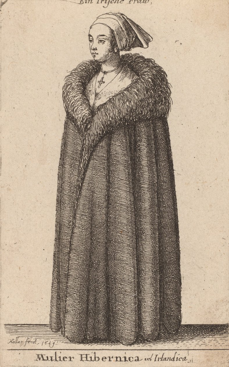 Mulier Hibernica vel Irlandica, 1649. 作者 瓦茨劳斯·霍拉尔