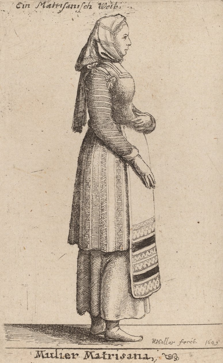 Mulier Matrisana，1649年。 作者 瓦茨劳斯·霍拉尔
