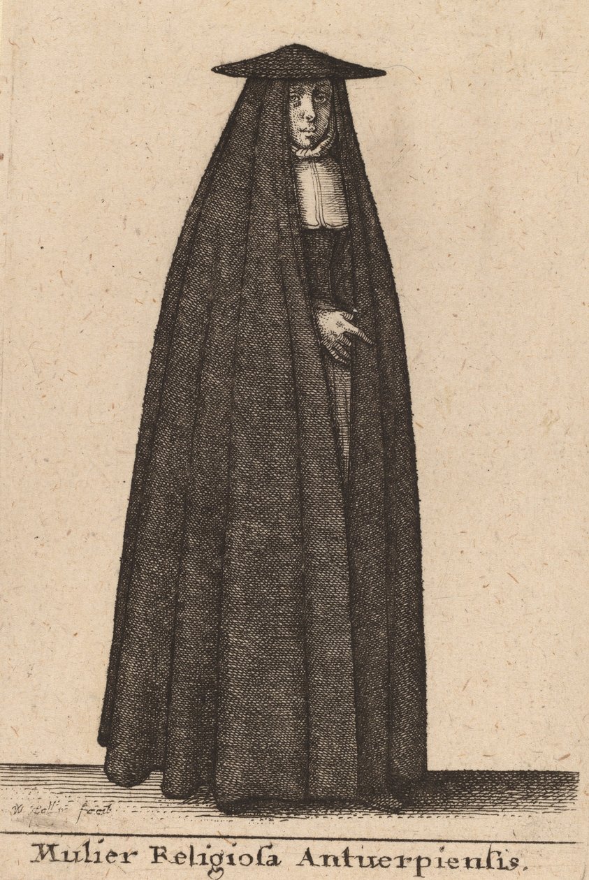 Mulier Religiosa Antuerpiensis. 作者 瓦茨劳斯·霍拉尔
