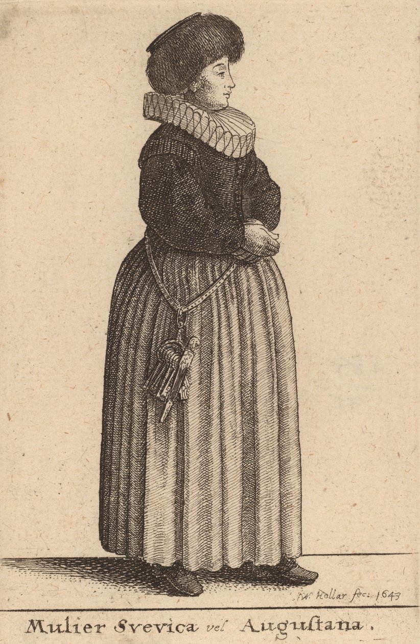 Mulier Svevica vel Augustana, 1643. 作者 瓦茨劳斯·霍拉尔
