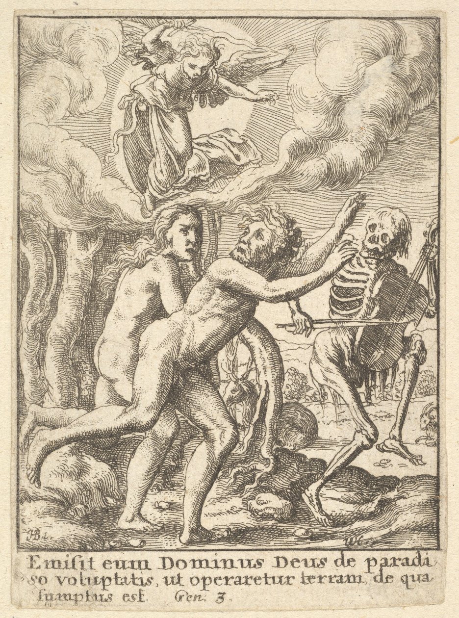 失落的天堂，源自死亡之舞，1651年。 作者 瓦茨劳斯·霍拉尔