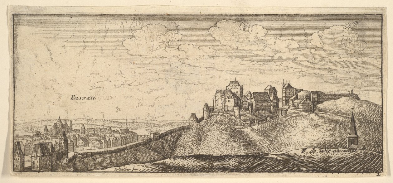 帕绍，1652-77年。 作者 瓦茨劳斯·霍拉尔