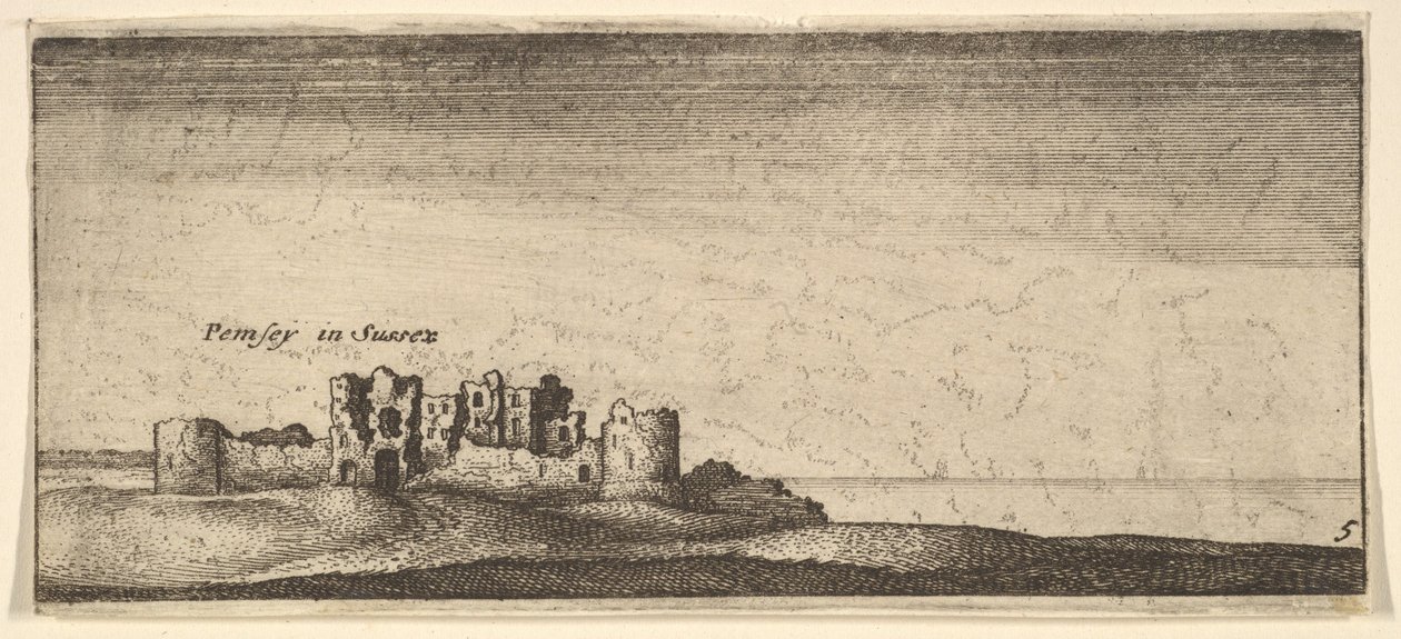 佩文西城堡，1652-77年。 作者 瓦茨劳斯·霍拉尔