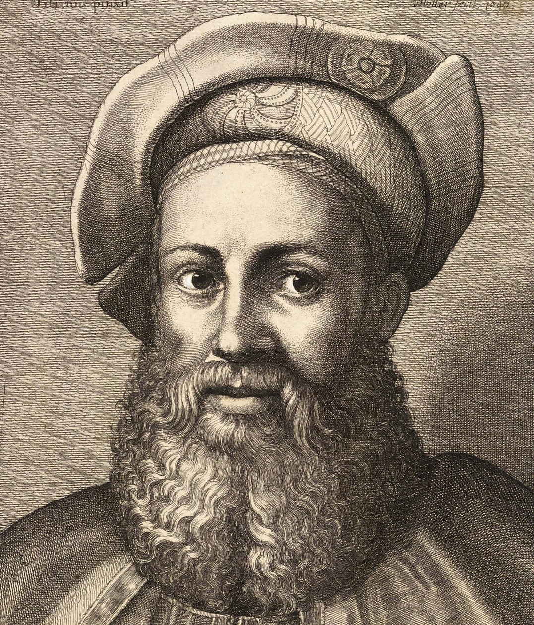 Pietro Aretino的肖像，c.1670 作者 瓦茨劳斯·霍拉尔