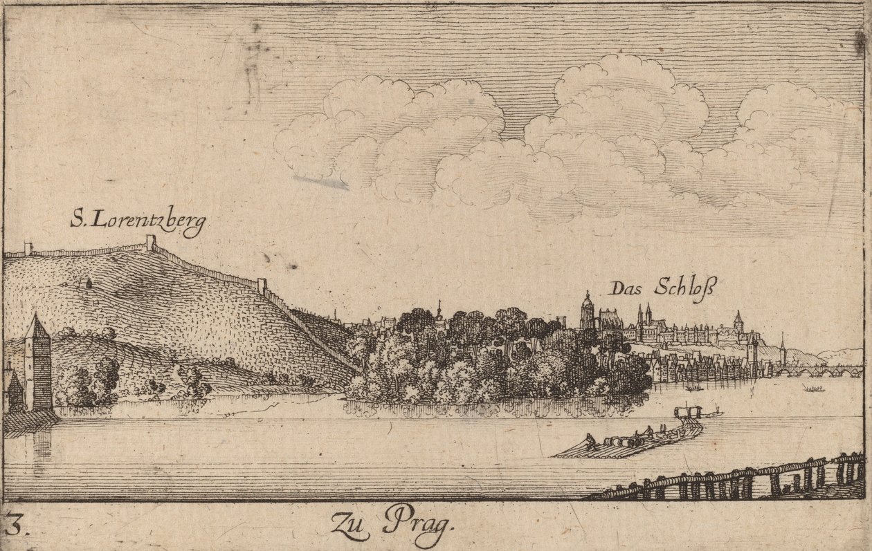 布拉格，1635年。 作者 瓦茨劳斯·霍拉尔