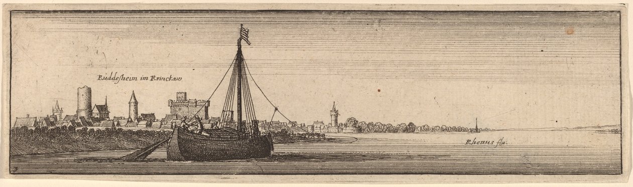 鲁德斯海姆，约1632-1636。 作者 瓦茨劳斯·霍拉尔