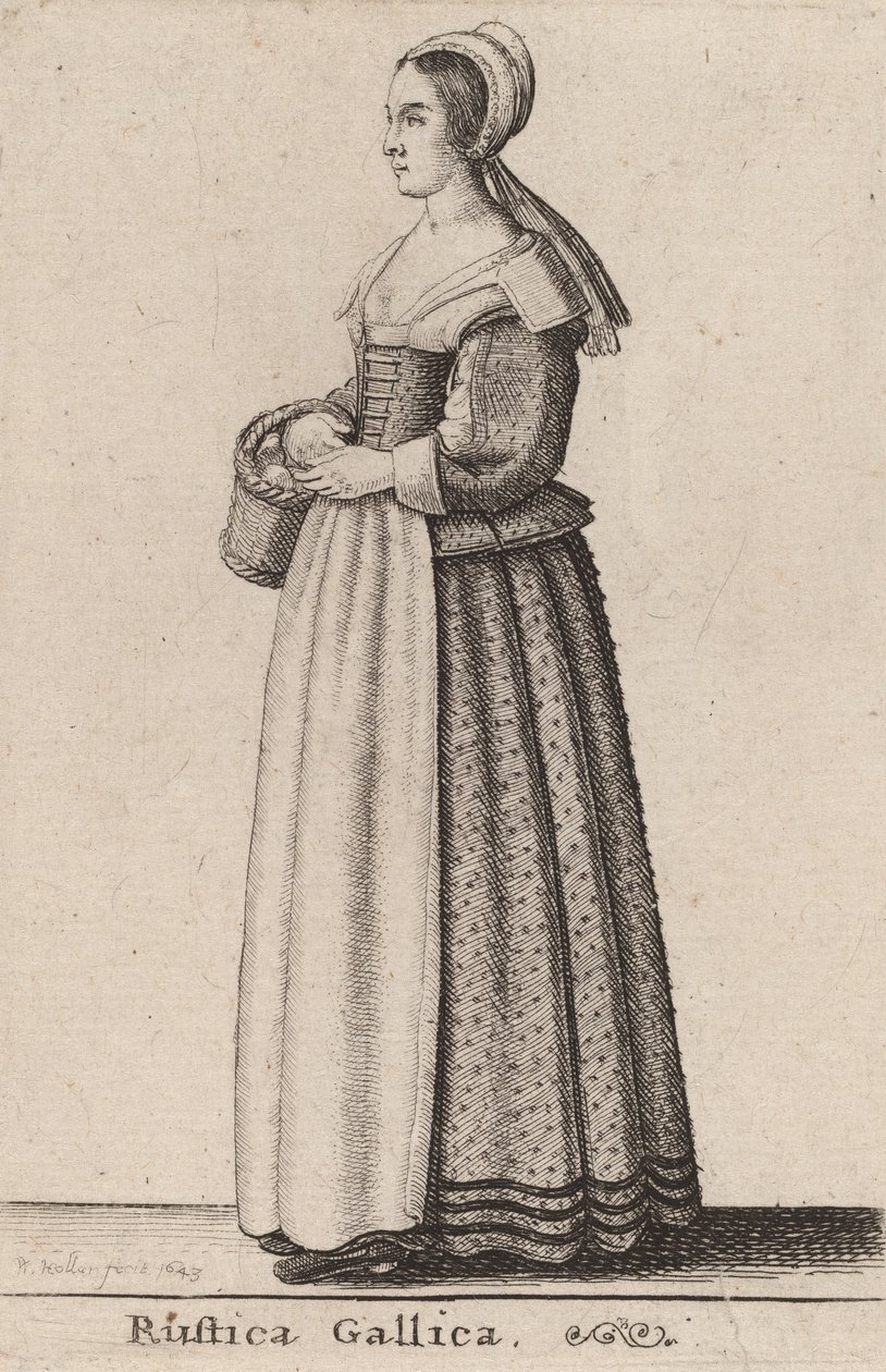 Rustica Gallica, 1643. 作者 瓦茨劳斯·霍拉尔