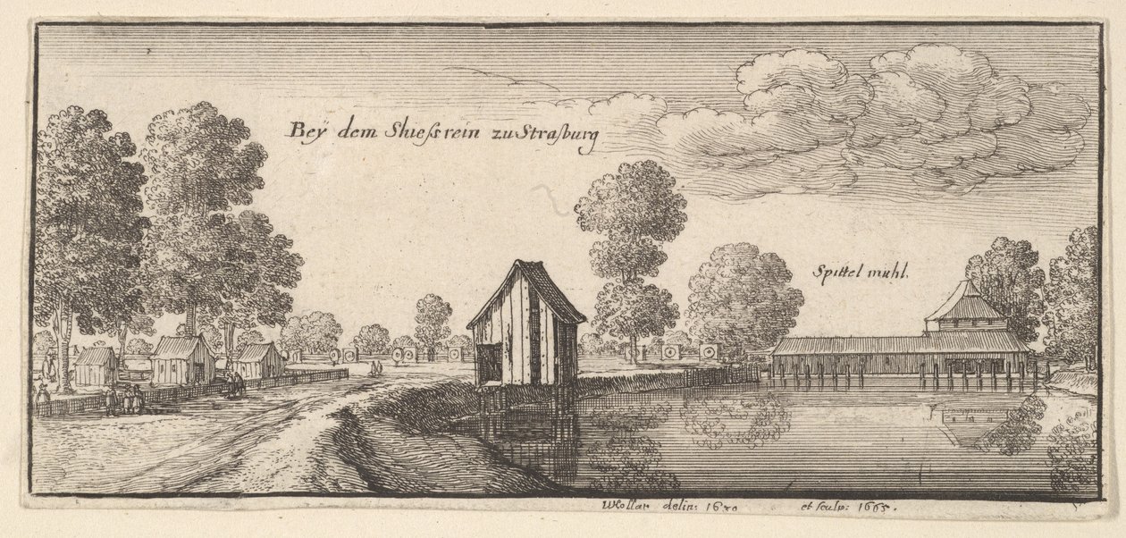 斯特拉斯堡，1665年。 作者 瓦茨劳斯·霍拉尔