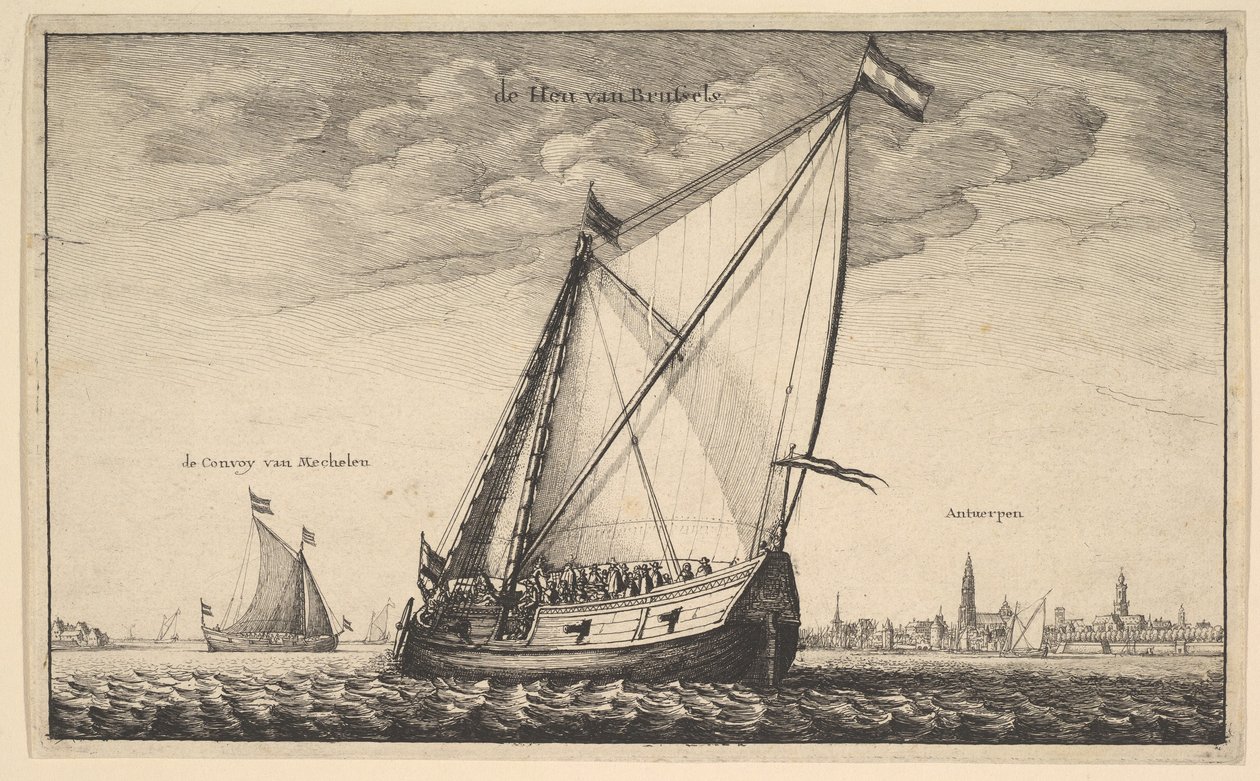 布鲁塞尔邮包，1625-77年。 作者 瓦茨劳斯·霍拉尔