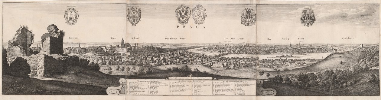 布拉格大观园，1649年。 作者 瓦茨劳斯·霍拉尔