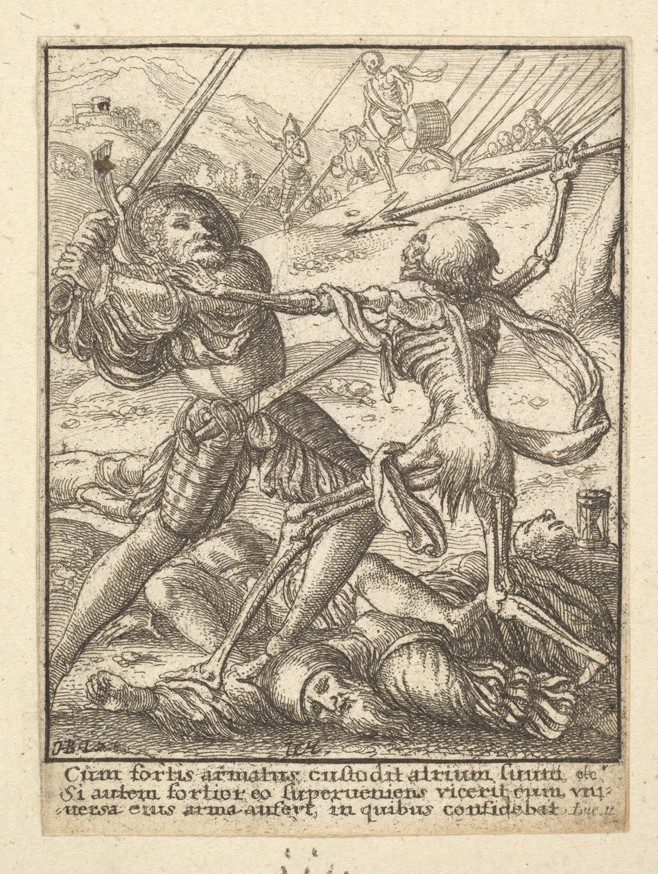 1651年，来自死亡之舞的骑士。 作者 瓦茨劳斯·霍拉尔