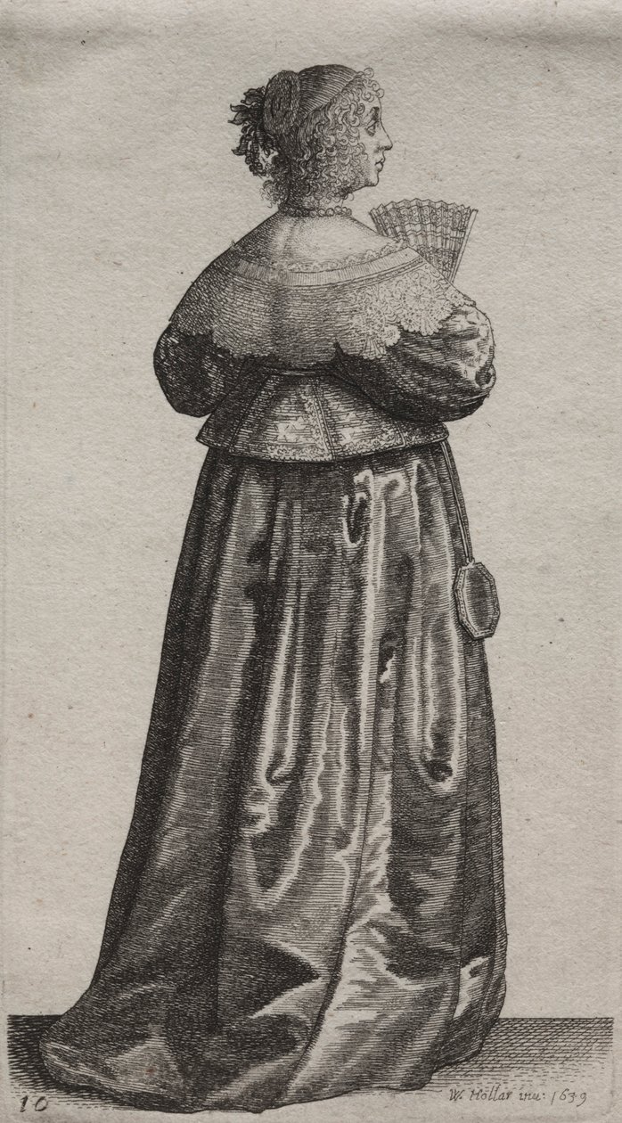 从贵族到乡村妇女，英国妇女的几种习性，1639年。 作者 瓦茨劳斯·霍拉尔